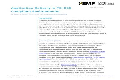 Whitepaper - Application Delivery in PCI DSS Compliant Environments