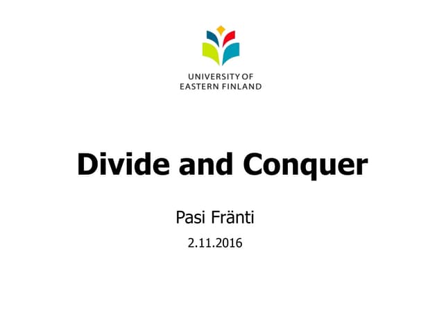 Daa divide-n-conquer