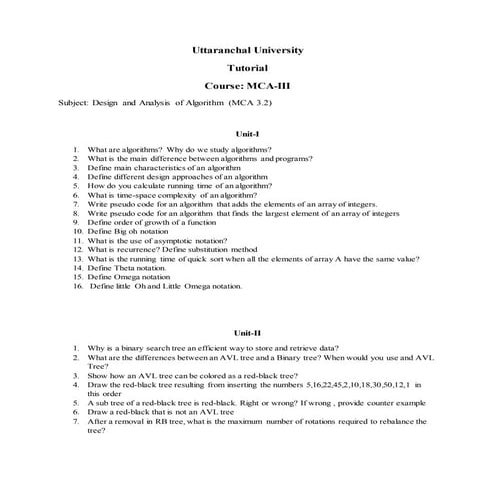 Daa tutorial | DOCX