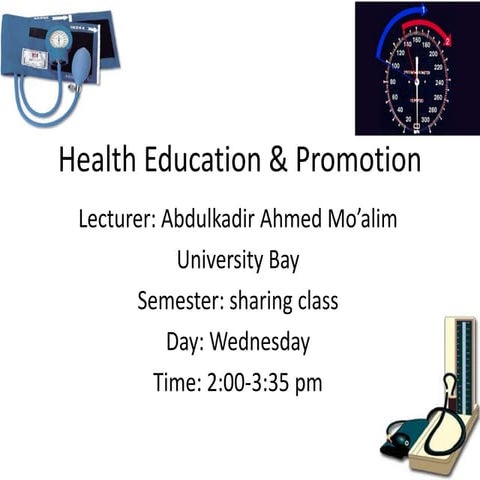 Daada health education &amp; promotion chapter four