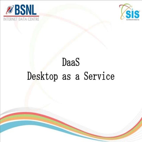 Desktop as a Service DaaS in India by BSNL SIS
