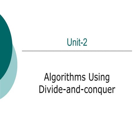 Analysis of Algorithm II Unit version .pptx