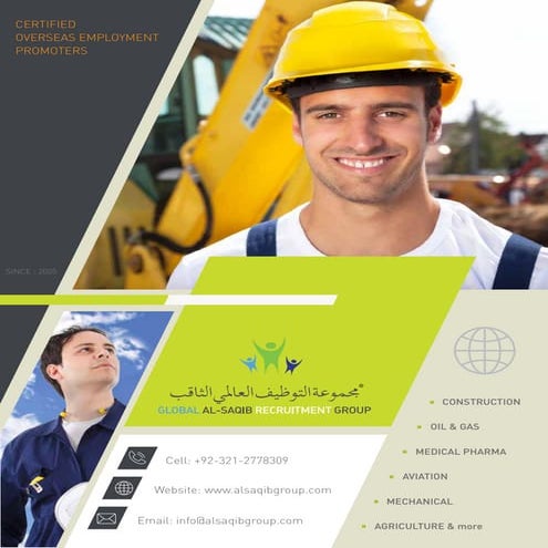 Global Al Saqib Recruitment Group ISO 9001-2008 Certified Company