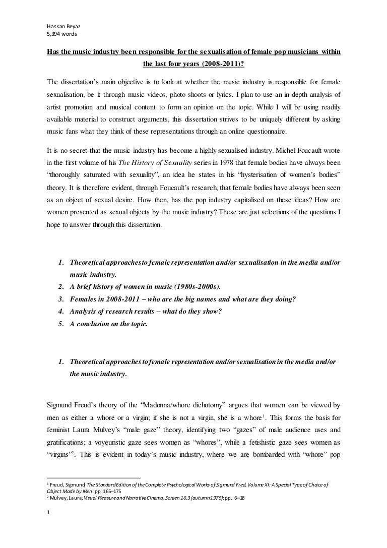 music industry essay