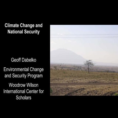 Climate Change and National Security