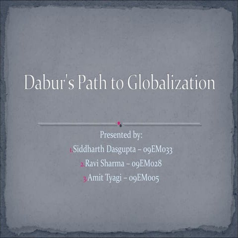 Dabur's state of duality