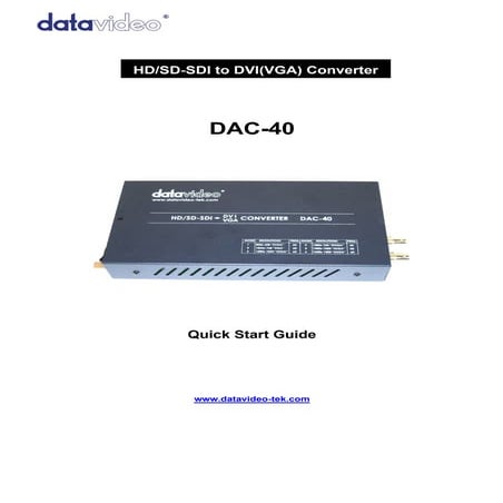 Datavideo DAC-40