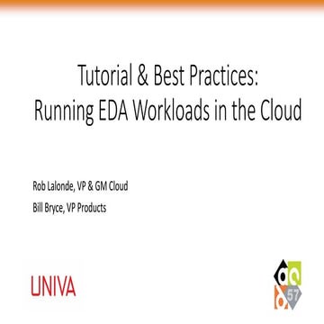 Univa Presentation at DAC 2020 