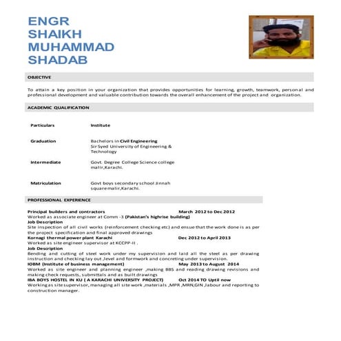 cv shadab shaikh 2015