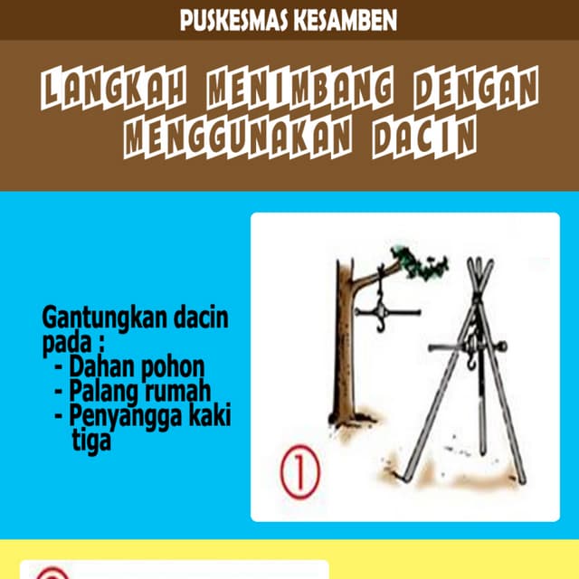 LANGKAH MENIMBANG BALITA DENGAN MENGGUNAKAN DACIN