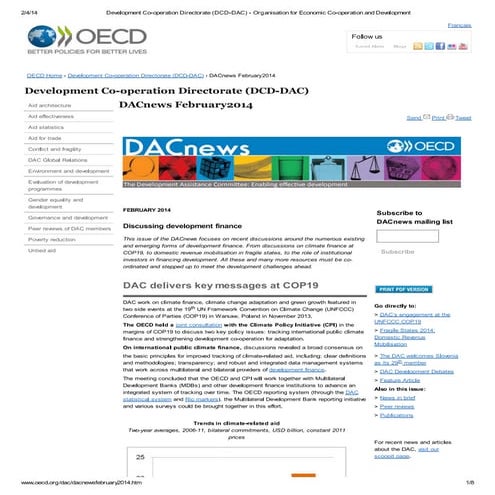 Dac News February 2014 Pdf Politics