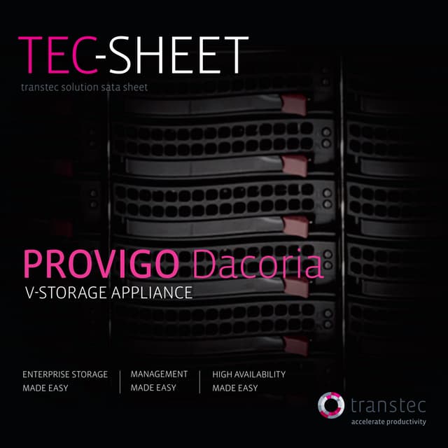 Dacoria overview englisch