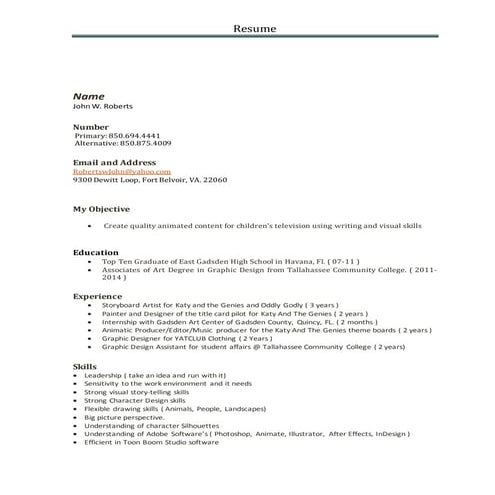 Spring 2015 Resume Amanda Nichols | DOC