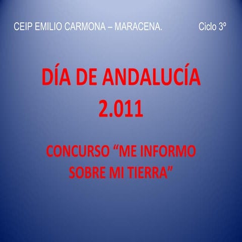 Día de andalucía  ceip emilio carmona