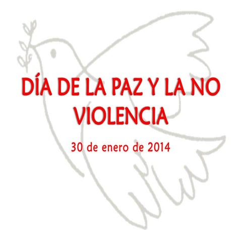Día de la paz y la no violencia