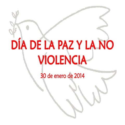 Día de la paz y la no violencia