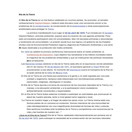 Día de la tierra