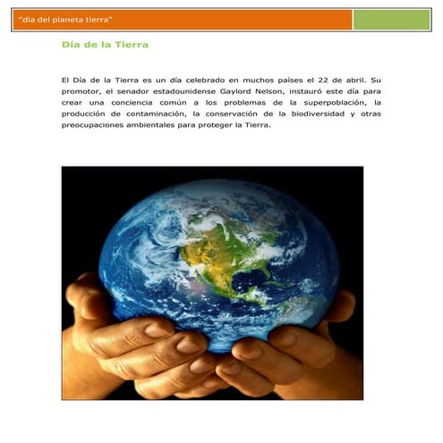 Día de la tierra