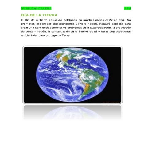 Día de la tierra