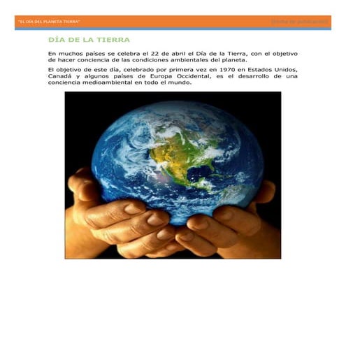Día de la tierra