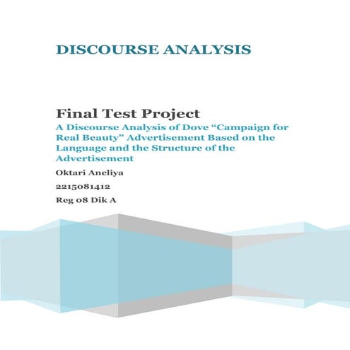 Discourse Analysis of "Dove Campaign" | DOCX
