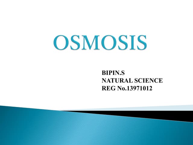 OSMOSIS