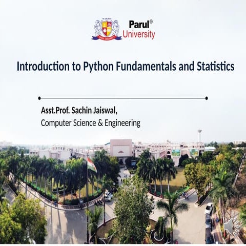 Comprehensive Introduction to Python Programming and Statistical ...