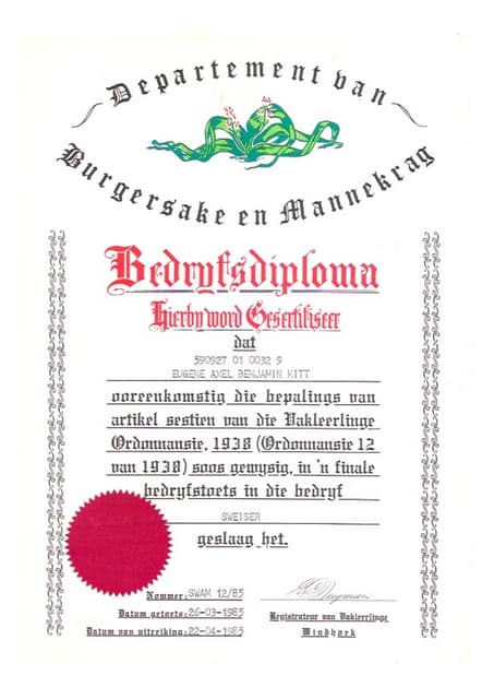 d. NOSA Certificate | PDF