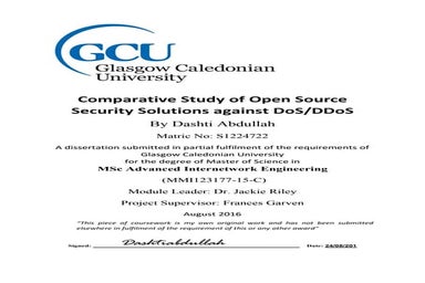 Comparative Study of Mod Security (Autosaved)