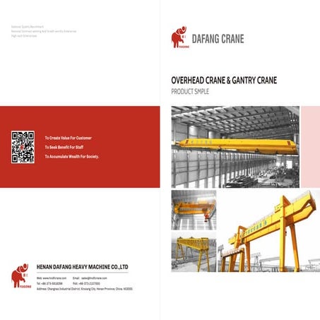 Dafang Crane Overhead Cranes And Gantry Cranes Catalog | PDF