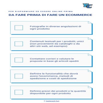 Cose da Fare Prima di Fare un Ecommerce