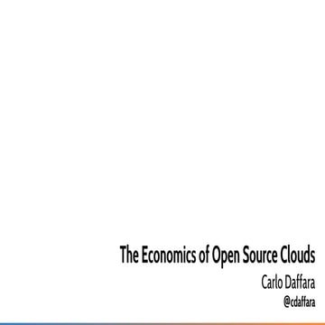 mindtrek2016 - the economics of open source clouds | PPT