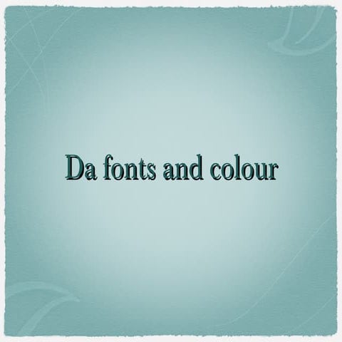Da fonts and colour scheme designer 3