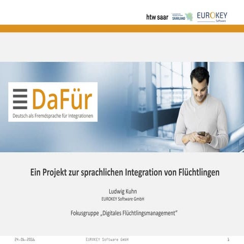 DaFür Präsentation Digitales Flüchtlingsmanagement