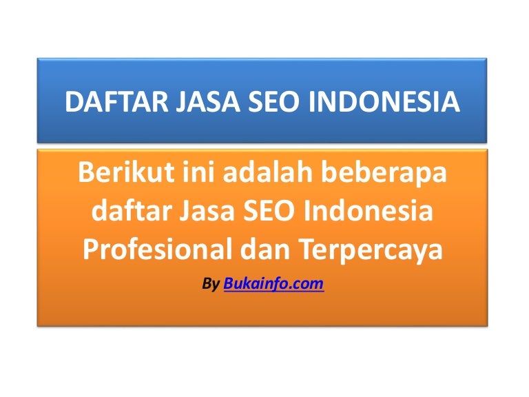 Jasa Seo Indonesia