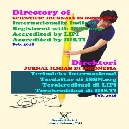 Daftar Jurnal Ilmiah di Indonesia, Feb. 2018