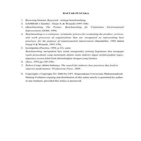 Daftar pustaka makalah statistik