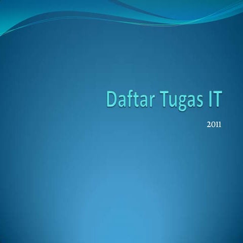 Daftar tugas it