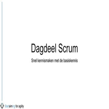 Dagdeel scrum