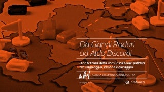 Da Gianni Rodari ad Aldo Biscardi. Una lettura della comunicazione politica tra linguaggio, visione e coraggio