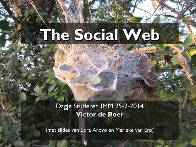 Social Web for VU Dagje Studeren 