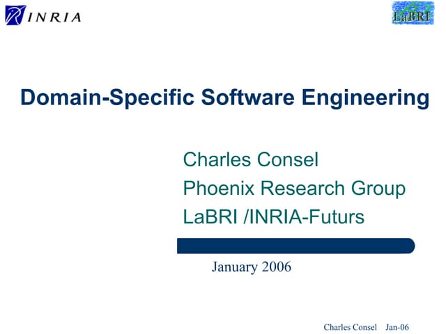 Domain-Specific Software Engineering