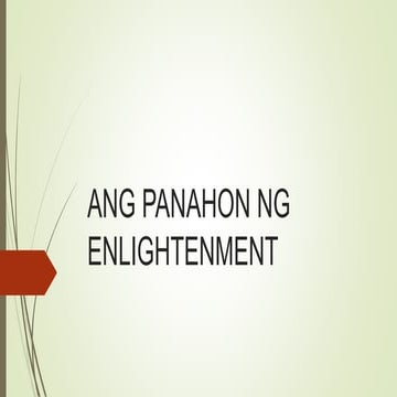 Panahon ng Enlightenment