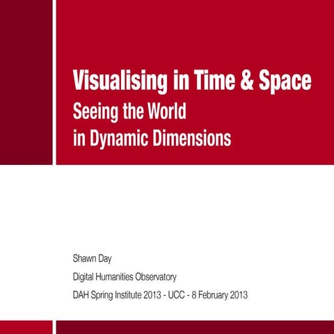 Visualising Space and Time