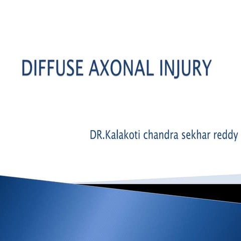 Diffuse axonal injury