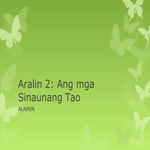 Daigdig yunit 1 aralin 2