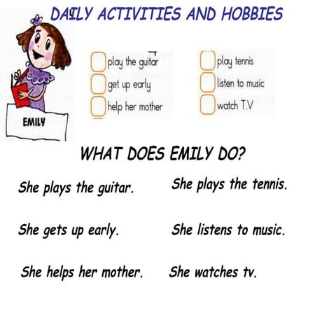 Daily activities (Present Continuous) | PPSX