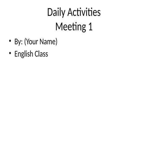Lesson Plan on Teaching Daily Routine and The Simple Present Tense | PDF
