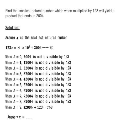 Weekly Dose 5 - Maths Olympiad Practice