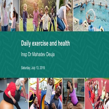 Daily exercise and health